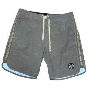 Howler Brothers Men's Bruja Board Shorts Gray Size 34 Beachwear Casual